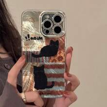 Creative Leopard Print Cat Phone Case For IPhone 15 IPhone 16 IPhone 16 Pro Max