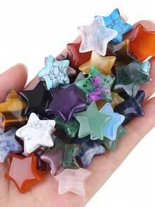 1/5/20/50PCS Star Opal Crystals, Healing Crystal Polished Stones, Replenish Sacred Meditation Energy, Reiki Balancing Mother's Day Crystals Gift For Women Men - Opal - View 14