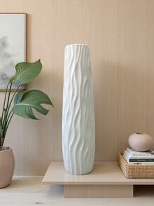 1 件大型现代落地花瓶，适用于家居装饰 - 轻质塑料装饰花瓶、房间装饰、美观的房间装饰、少女房间装饰、美丽的房间装饰、家居装饰、户外花园装饰 - 彩色 - 查看 6