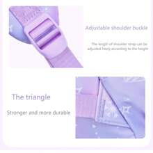 Set de 3 mochilas de mujer con efecto degradado y diamantes, mochilas escolares ligeras