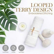 New  White Wash Cloths For Your Face - 12 Pack Premium Cotton Washcloths - Hotel & Spa Bathroom Face Towels - 13x13 Face-Cloth - Wh - View 5