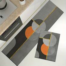1 件，简约风格家居硅藻泥地毯垫，厨房防滑脚垫，可裁剪，防摔，无异味，双面防滑材质，耐刮耐用，易于打理，一擦即净