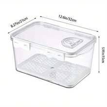 1Pcs Bread Box 3 Size Rectangular Bread Storage Boxes With Time Rrding Clear Loaf Bread Container Airtight Bread Keeper Box - JJ446-a2 - View 4