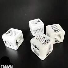 2 件套音乐谱号和音符骰子，有趣的符号学习工具，有助于学习音乐理论 - 五線譜骰子2個裝 - 查看 8