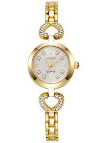 LIANDU LIANDU 1 New Fashion Golden Bracelet Women's Watch, Ornate,Vintage Luxury, Fashion Simple, Elegant Light Luxury, Elegant Hundred Women's Quartz Watch Suitable For Daily Wear And Best Holiday Gifts