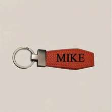 Personalized Microfiber Faux Leather Keychain With Carabiner - Customized Cast Text Car Key Chain - Unisex Fashion Accessory - Ideal Gift For Valentine's Day, Thanksgiving, Christmas, New Year