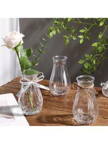 5 pièces/10 pièces Vases en plastique de style diamant de haute qualité, artisanat floral en verre transparent adapté pour divers bouquets de fleurs DIY et décoration, pour les fêtes et la décoration d'intérieur, idéal pour les tables, les tables de mariage, les décorations de fête