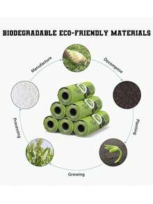 450 个/30 卷加厚狗屎袋，宠物粪便袋防漏宠物粪便，超厚狗屎袋 - 防漏无碎屑宠物粪便袋，适合户外探险 - 方便便携，非常适合狗主人、露营、徒步旅行、宠物用品 - 綠色 - 查看 4