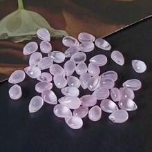 30 pièces Perles en forme de larme transparentes violettes irisées avec trou, fournitures pour bijoux DIY, boucles d'oreilles, accessoires cheveux, colliers, bracelets de cheville