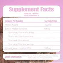 LEEFAR Her Juicy Feminine Probiotic Gummies – PH Balance & Intimate Comfort – Slippery Elm, Prebiotics & Lactobacillus Blend – Vegan, Hawaiian Pineapple Flavor – 60 Count (Pack Of 2) - Pack of 2 - 查看 6