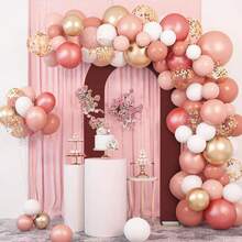 Upgraded .2FT Open Arch Backdrop Cover, Brown Spandex Fitted Round Top Wedding Arches, Double-Sided U-Shaped Arch Chiara Stand CoversBackdrop - Brown - View 3