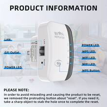 Nuevo modelo 2026 de amplificador de señal WiFi/extensor de señal inalámbrica/amplificador de red, router doméstico, cubre un área de hasta 5000 pies cuadrados, puede conectar aproximadamente 50 dispositivos, extensor WiFi, repetidor inalámbrico, amplificador de largo alcance con puerto Ethernet. caliente - Negro clásico - Ver 6