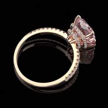 1 pieza Anillo de moda para mujer, estilo dulce y elegante, anillo de aleación con circonita incrustada, adecuado para el Día de San Valentín, vacaciones, ir al trabajo, citas, fiestas, bodas, compromisos, como regalo para esposa, novia, madre, aniversario, Año Nuevo, apto para todas las estaciones