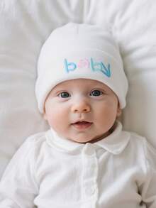 1pc Embroidered Baby Cap Hat, Warm, Breathable, Windproof And Protective, 0-6 Months Old Baby Boys And Girls, Thin And Comfortable, Suitable For Daily Use In Hospitals And Outdoors, Cute And Exquisite Gift Hat, Spring And Summer Style - Multicolor - View 2