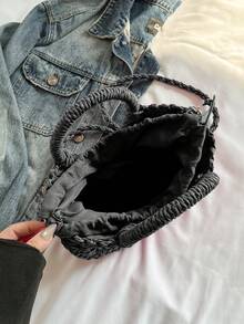 BAILEE 1 件纸编织斜挎包单肩包雏菊装饰手工小钱包手提包波西米亚夏季包适合度假旅行和时尚服装搭配和与朋友一起购物