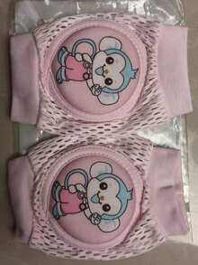 2 件婴儿爬行和行走虎纹护膝，适合幼儿的薄型护膝，婴幼儿防滑护膝，轻便夏季护肘 - 粉色 - 查看 12