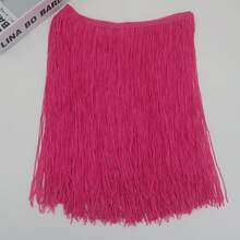 1码流苏花边蕾丝用于缝纫配件30厘米宽装饰流苏拉丁舞服装流苏DIY服装用品艺术工艺品家居花园 - 多色 - 查看 23