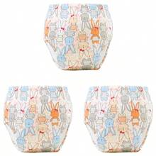 6件婴儿如厕训练裤 - 透气训练内裤，松紧腰身，柔软舒适，适合幼儿，多色可选，如厕训练，幼儿内裤，婴儿尿布裤，设计简约，面料耐用。送给男婴和女婴的最佳礼物