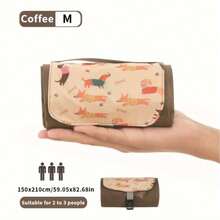 Multi-Style Outdoor Portable Picnic Mat Pocket Mini Beach Camping Sandproof Ground Cloth – Ultra-Light Large Picnic Blanket With Desert Oasis Print – Compact Pocket Storage, Sand-Free, Waterproof, Foldable, Reinforced Corners For Stability - 彩色 - 查看 19