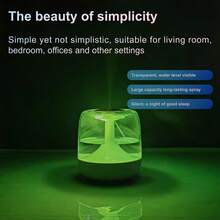 [2025 New Model]Spray Humidifier With Night Light,Home USB Mute Aroma Diffuser,Large Fog Volume Essential Oil Diffuser - 白色 - 查看 2