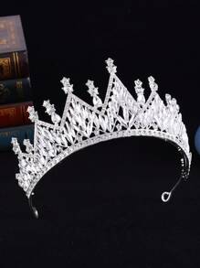 1 Peça Coroa Elegante e Cintilante, Adequada Para Adolescentes e Mulheres, Para Usar em Festas e Decoração