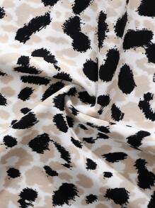 8条/包 - 纯色和豹纹波浪边设计性感无痕光滑透气女士内裤 - 彩色 - 查看 9