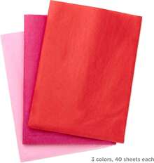 Papel de seda a granel fucsia, rojo y rosa para envolver regalos (120 hojas) para bolsas de regalo, día de la madre, despedidas de soltera, día de San Valentín, día festivo - Multicolor - Ver 3
