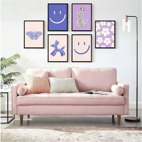 1 Pc Funny Girl Room Decor Wall Art Prints, Girly Wall Art Decor, Girl Playroom Posters Wall Decor,Home Decor ,Dorm Decor (Unframed-Style)