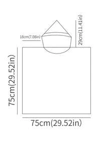 1 PIEZA Toalla de playa suave y adorable para niños y niñas - Adecuada para bebés y niños menores de 1,4 metros, toalla de baño con capucha para niños de 24x41 pulgadas de largo, toalla de piscina para niños pequeños con capucha