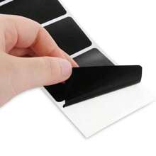 120 Pcs Detachable Black PVC Chalkboard Labels With White Chalk Marks - Color Coded For Easy Organization, Ideal For Classrooms And Offices, Classroom Organization | Chalk Marks | PVC Material