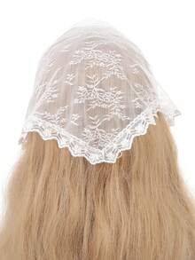 1 件套发巾，头巾，复古蕾丝针织女士头带，女孩头巾，秋冬女士头饰，适合度假装扮 - 彩色 - 查看 6