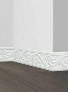 1pc 3D Stereoscopic Wall Sticker, 92cm Length, Waterproof Moisture Proof Self-Adhesive Baseboard Ceiling Frame Wall Decor Trim Cement Wall Kickplates
