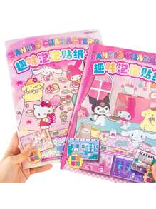 Sanrio Sanrio DIY Bubble Sticker Quiet Book With Lovely Kuromi Pattern, Exclusive Toy For Children