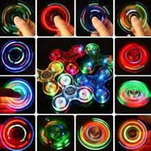 New Crystal Glowing LED , Luminous EDC Toy, Crystal Finger Spinner, Fun Party Gift, Holiday Gift, Birthday Gift