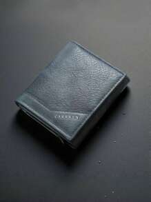 1 pieza Billetera multifunción para hombres con tarjetero plegable, diseño delgado de triple pliegue con múltiples ranuras para tarjetas, regalo ideal para hombres