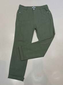 Twill Pants With Lots Of Elastane - 綠色 - 查看 1