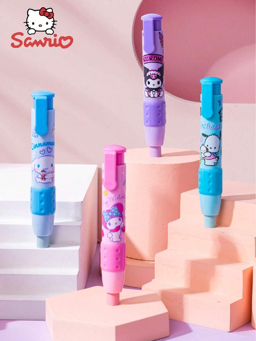 Sanrio 1Pc Sanrios Cartoon Hello Kittys Kuromis Cinnamorolls Push