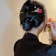 Hair Pins - 紅色 - 查看 3