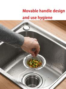 3 pièces Filtre d'évier de cuisine en acier inoxydable, capteur de résidus alimentaires/cheveux, gardez vos baignoires et éviers de drain sans obstruction