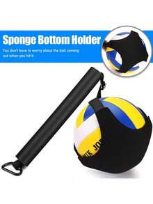 1 件排球扣球训练辅助器可调节腰带单独发球训练器材弹跳训练绳沙滩排球配件排球训练装置辅助吊带运动排球训练助手用品练习训练器弹跳训练绳沙滩排球配件