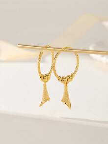 2 chiếc hoa tai ngọc trai tròn thanh lịch cá nhân hóa thời trang dành cho nữ, mạ vàng 24K, hình tròn tự làm, quà tặng cho bạn thân, bạn gái, vợ, ngày lễ, sinh nhật, thích hợp để đeo hàng ngày và dịp đặc biệt - Vàng - Xem 4
