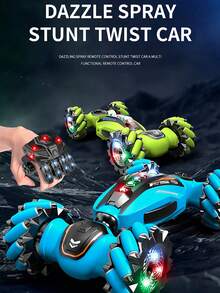 1pc Gesture Sensor Remote Control Stunt Car, Transforming Car Twisting Car, Remote Control 4WD Drift Car, Boxing Glove Remote Control, Gesture Remote Control Car, With Lights And Music And Spray Function, Double-Sided Drift Truck Off-Road 45° Sidewalk, Twisting And Transforming, Rotating Drift Omni-Directional Walking Drift Suitable For Boys And Girls Game Gifts, Holiday Gifts, Birthday Gifts