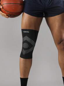 VBOSI 1pc 3D Knitted Knee Sleeve - Breathable Anti-Slip Compression Sleeve, Suitable For Basketball, Running And Fitness, Unisex - Multicolor - View 9