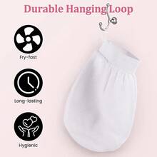 1/2 件深层去角质手套/刷，光滑亮泽 - 身体磨砂和沐浴 - 清除干燥死皮 - 温和而有效的去角质手套/刷，明显去除死皮，非常适合自我晒黑或毛发角化病，由 100% 粘胶纤维制成身体清洁剂 - 彩色 - 查看 7