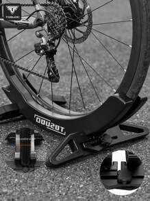 TOSUOD TOSUOD Regulowany stojak na rowery - Czarny uchwyt do parkowania rowerów szosowych i górskich z bezpieczną podstawą podłogową, ergonomiczny design ułatwiający przechowywanie i eksponowanie, akcesoria do parkowania rowerów | Nowoczesny stojak na rowery | Wytrzymały polipropylen