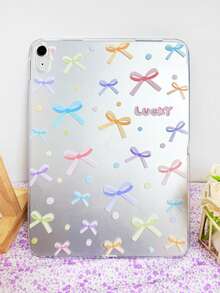 1 件透明外壳波尔卡圆点蝴蝶结字母彩色绘画轻巧超薄软壳，极简主义/个性化/创意/卡通/原创设计/可爱 TPU 平板电脑保护单壳，兼容 iPad Mini 1/2/3/Mini 4/Mini 5/Mini 6/Mini 7/9.7/10.2/10.5/10.9/11 英寸/10 代/Air 11 英寸(M2)-2024/Pro 11 英寸(M4)-2024/iPad Air 11 英寸(M3) 2025/iPad(A16) 11 英寸第 11 代 2025、Apple Model A7/A8、型号、产品不包括笔 - 彩色 - 查看 2