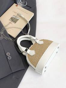Women's Shell Quilted Handbag - White - View 6
