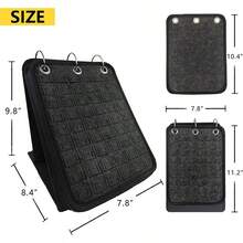 Soporte de exposición de alfileres, organizador de broches, páginas de exhibición de alfileres esmaltados para almacenar talla grande de 240 alfileres, accesorio de almacenamiento y organización de colección de alfileres con 3 carpetas y 5 páginas (sin incluir accesorios) para mujer, esenciales de viaje, vuelta al colegio, dormitorio