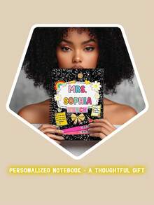 Cuaderno personalizado con espiral, escala horizontal y líneas para maestros, regalo de aprecio a maestros, regalo de regreso a clases, regalo del Día del Maestro, expresión de gratitud a maestros, útiles escolares, regreso a clases, útiles escolares con dibujos animados, kawaii, personalizado, único, personalizado, trabajadores, clientes, estudiantes, para negocios/trabajo/oficina, para la escuela - Multicolor - Ver 11