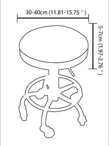 Velvet Round Stool Cover 12-15.8 Inch/30-40cm Round Seat Covers For Bar Stools, Luxurious Fabric Stretchable Wrinkle Resistant Washable Dustproof - Solid Color - View 7